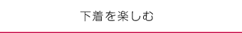 下着を楽しむ