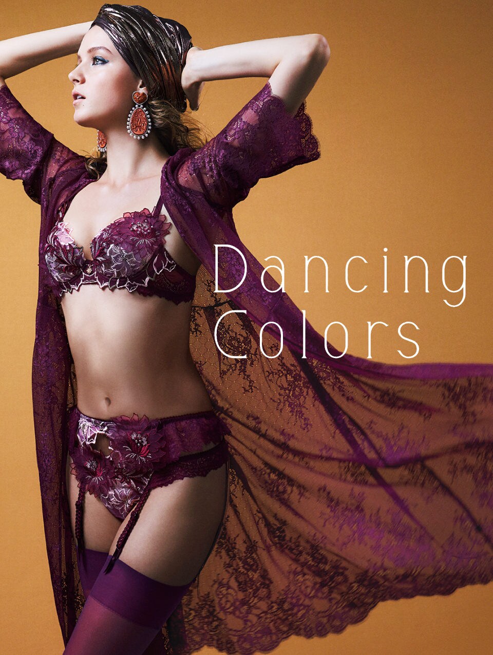 サルート ブラジャーとTバック dancing colors カラーTU - rehda.com