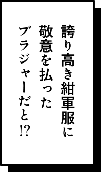 誇り高き紺軍服に敬意を払ったブラジャーだと!?