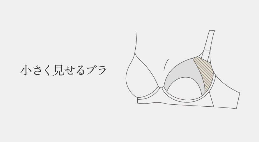 小さく見せるブラ