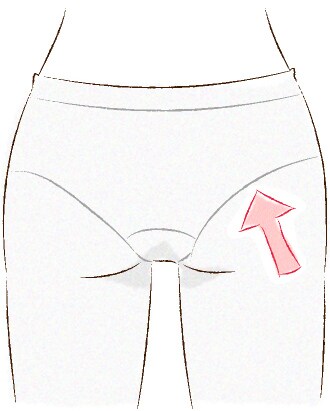 Q:パンツスタイルや、タイトなスカートにショーツのラインがくっきり
