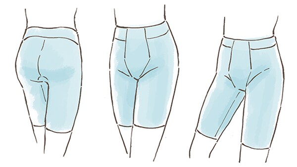 ガードルを着用したら、確認運動をしましょう