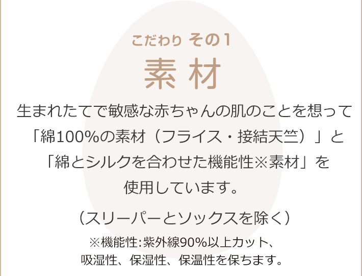 こだわりその１　素材