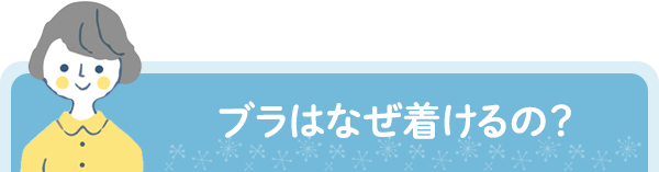 ブラはなぜ着けるの？