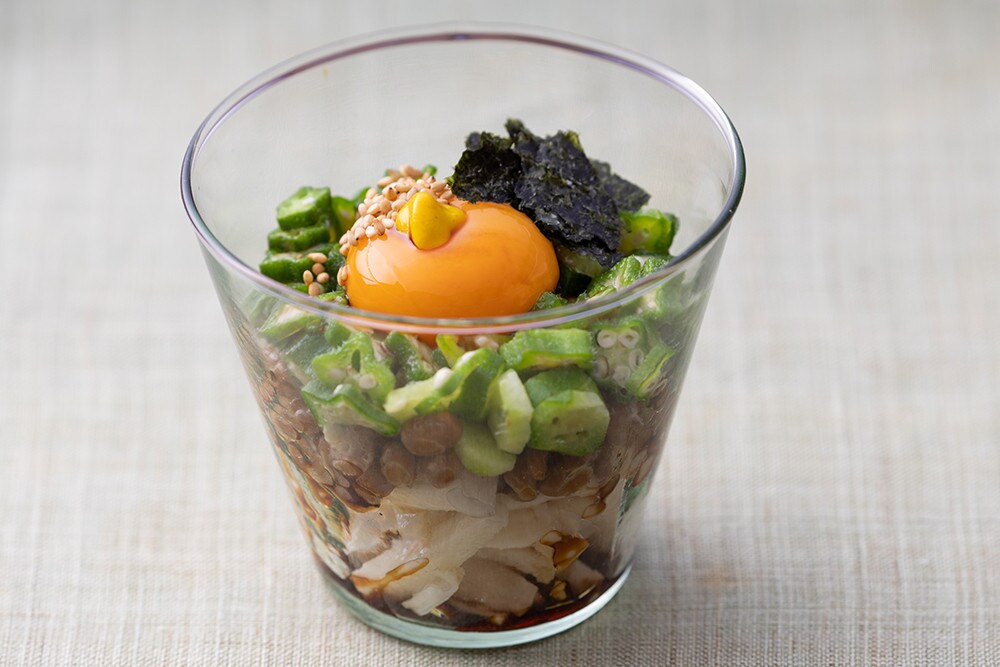 大原千鶴のすやすやレシピ35：長芋オクラ納豆