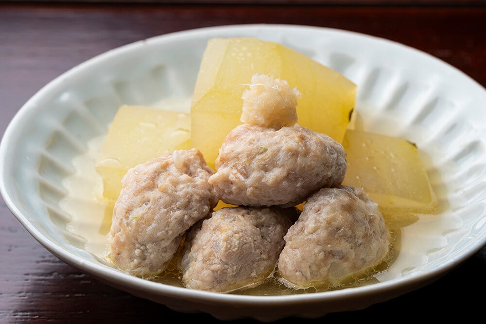 大原千鶴のすやすやレシピ111：冬瓜と鶏だんごの炊いたん