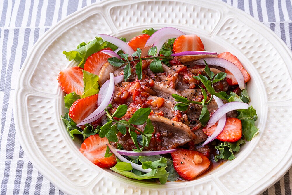 大原千鶴のすやすやレシピ140：鴨ソテー・いちごのソース