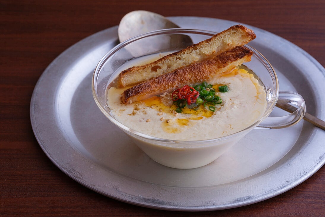 大原千鶴のすやすやレシピ149：台湾風豆乳スープ