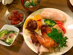 2014-9-21-鶏丸焼き夕飯.gif