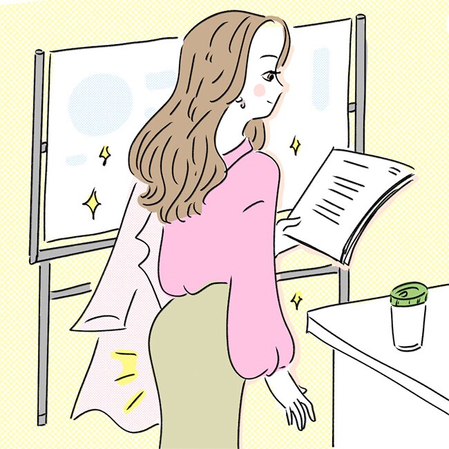 ニットワンピを着こなすガードル