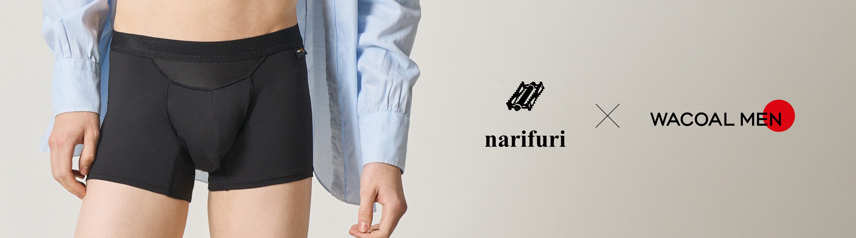 narifuri × WACOAL MEN